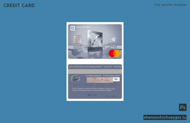 Deutsche Bank Reise-Mastercard – Beispielvorschau
